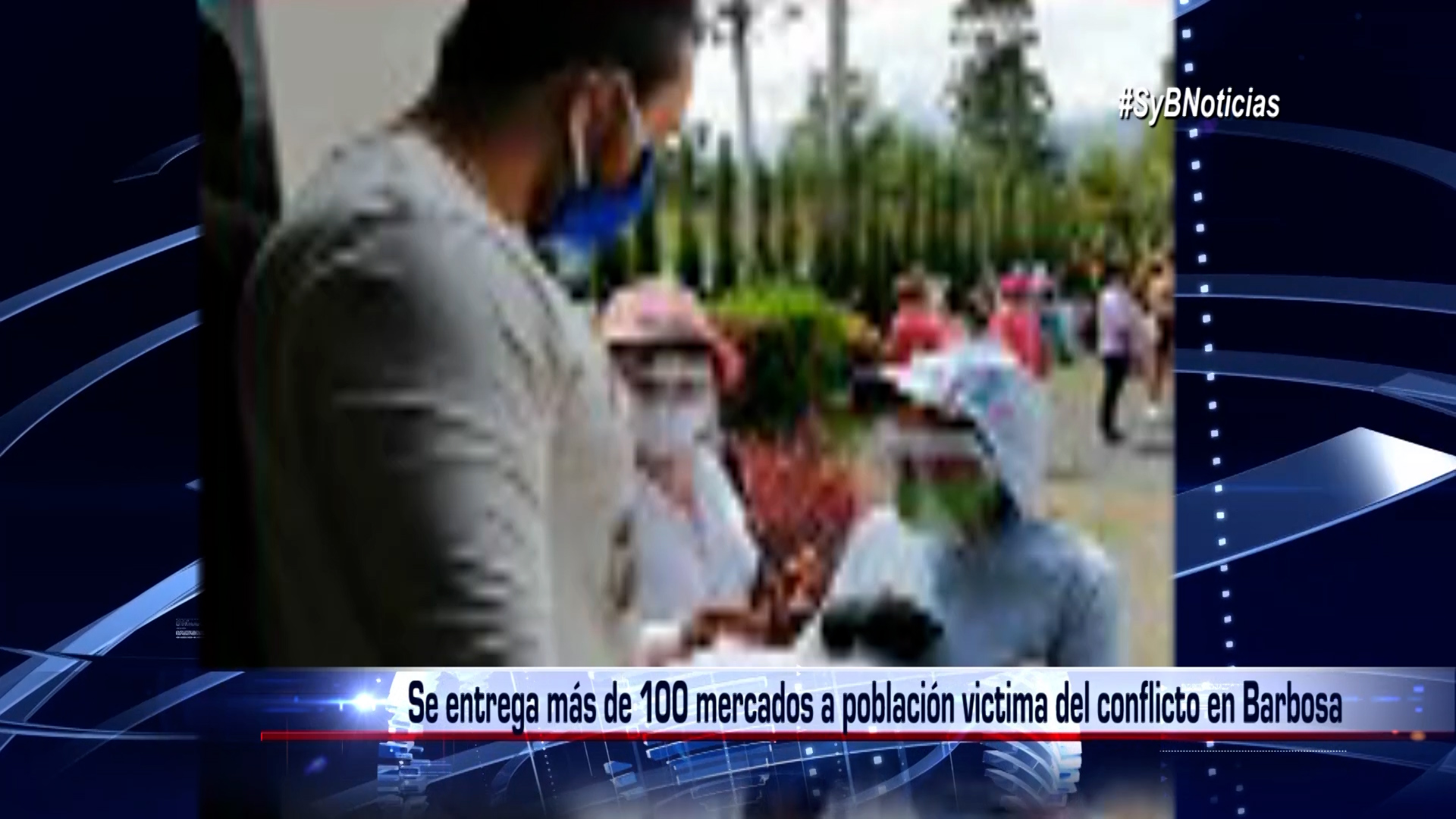 Se entrega más de 100 mercados a población victima del conflicto en Barbosa