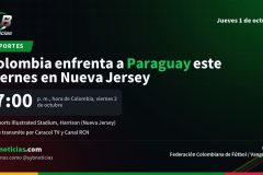 Colombia enfrenta a Paraguay este viernes en Nueva Jersey